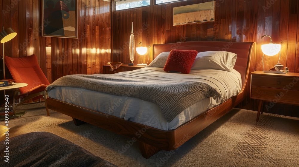 Luxurious bedroom with mood lighting and modern aesthetics, perfect for high-end real estate listings and design magazines. Luxurious bedroom with mood lighting and modern aesthetics, perfect for high-end real estate listings and design magazines.