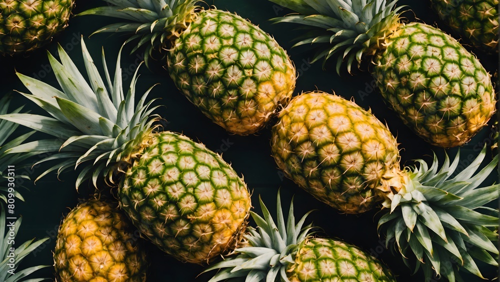 pineapple background create with ai pineapple background create with ai