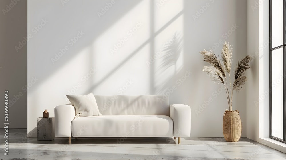 Mock up livingroom in minimal style Mock up livingroom in minimal style