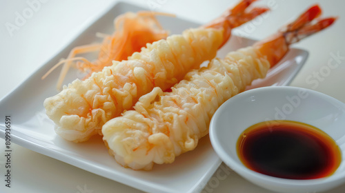 Wallpaper Mural A delectable combination of fresh shrimp and crispy batter in a tantalizing tempura dish. Torontodigital.ca