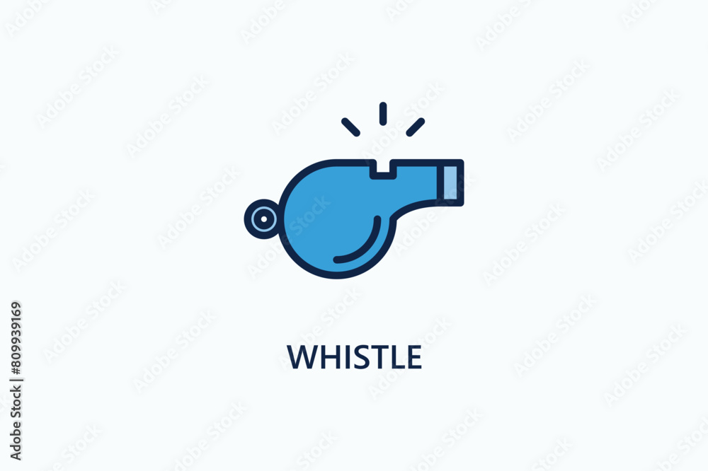 Whistle Vector Icon Or Logo Illustration