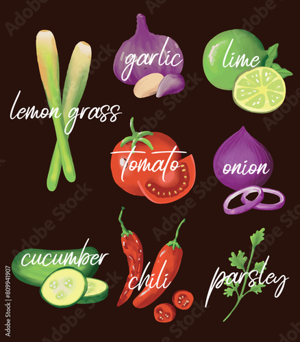 Hand drawn Vegetable illustration