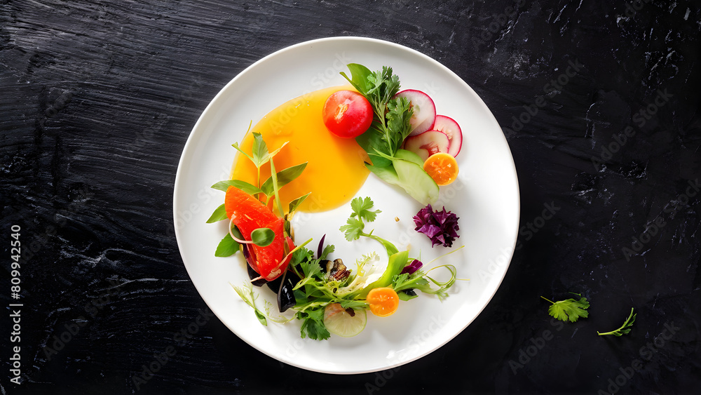 Culinary craftsmanship artistic plate presentation Culinary craftsmanship artistic plate presentation