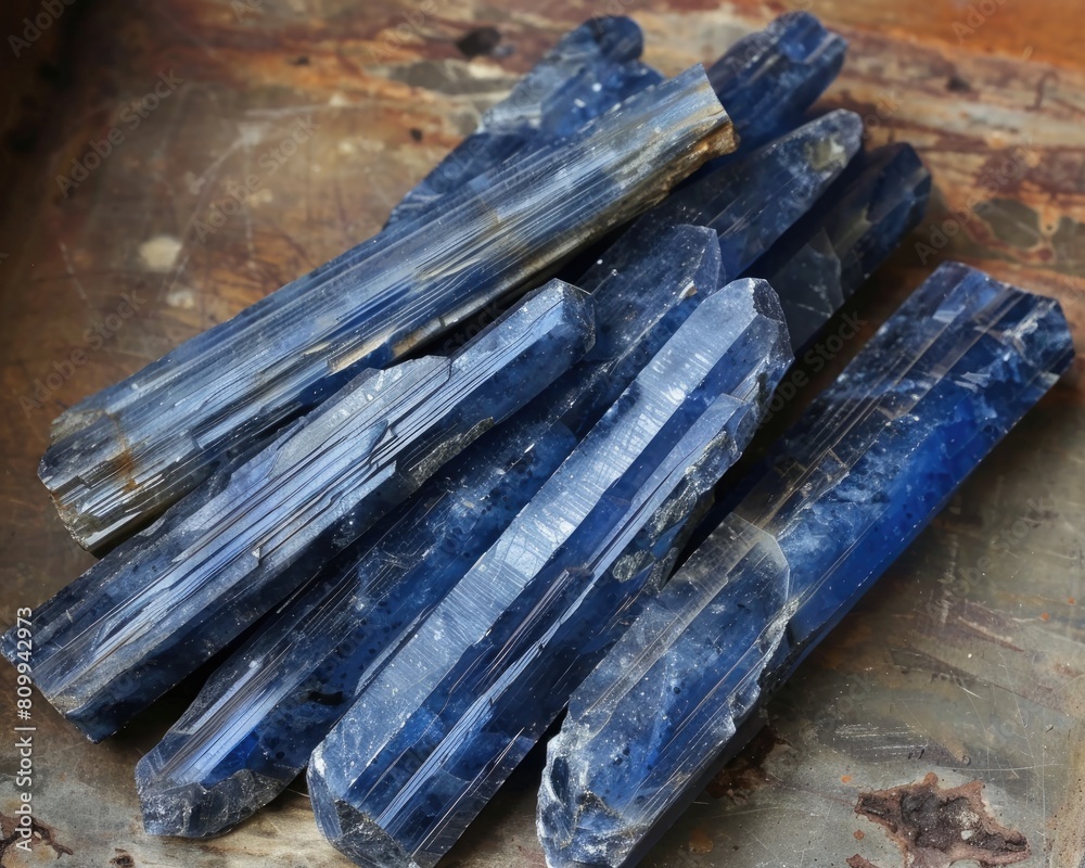 Old World Charm of Blue Kyanite Blades- Natural Gemstone Crystals from Ancient Geology