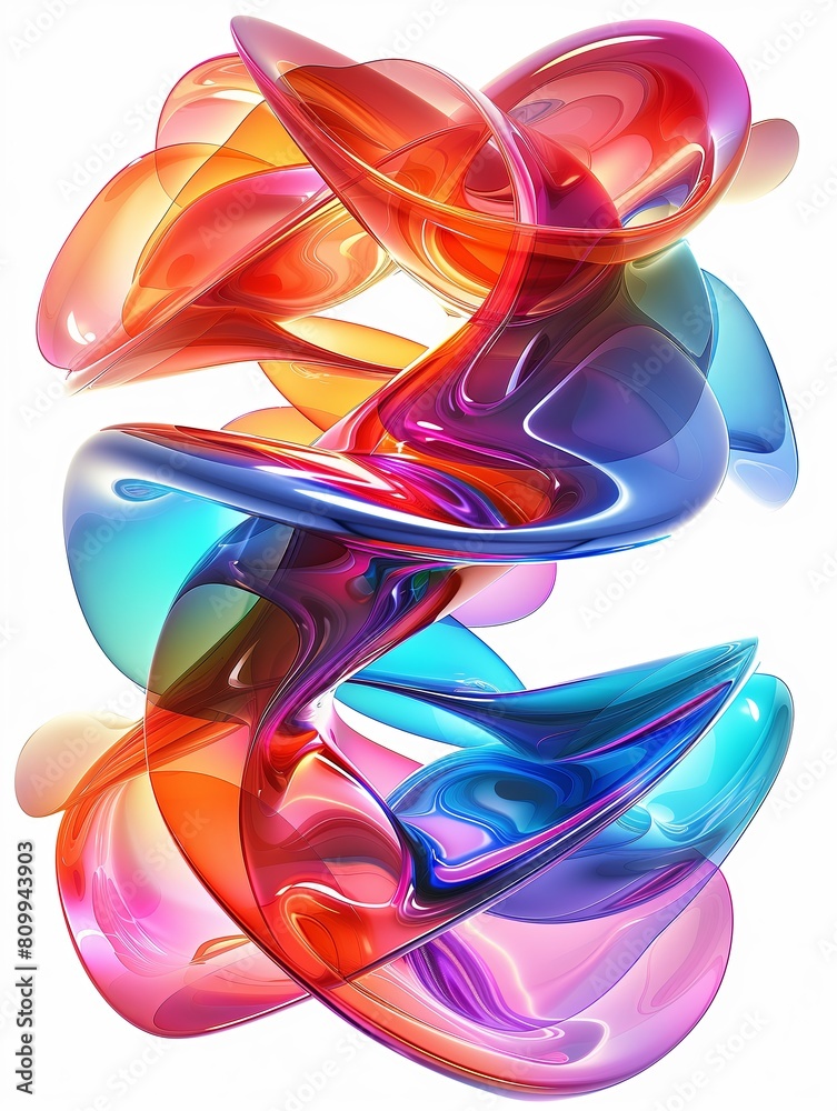 Abstract colorful shapes on white background Abstract colorful shapes on white background