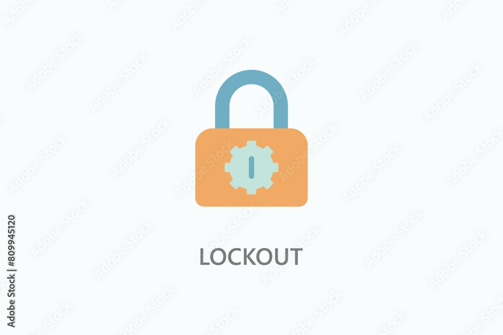 Lockout Vector Icon Or Logo Illustration Lockout Vector Icon Or Logo Illustration