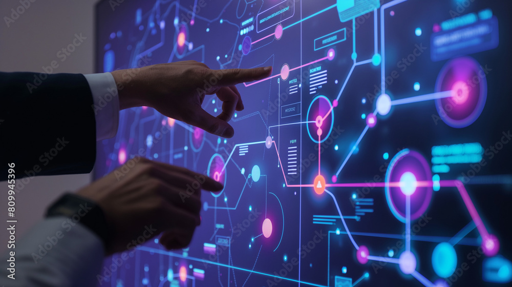 Businessman Interacting with Modern Digital Interface
Businessman Interacting with Modern Digital Interface