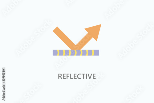 Reflective Vector Icon Or Logo Illustration