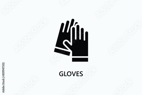 Gloves Vector Icon Or Logo Illustration