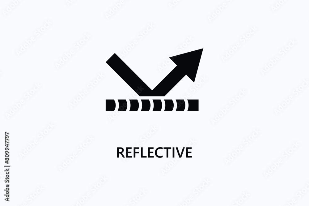 Reflective Vector Icon Or Logo Illustration Reflective Vector Icon Or Logo Illustration