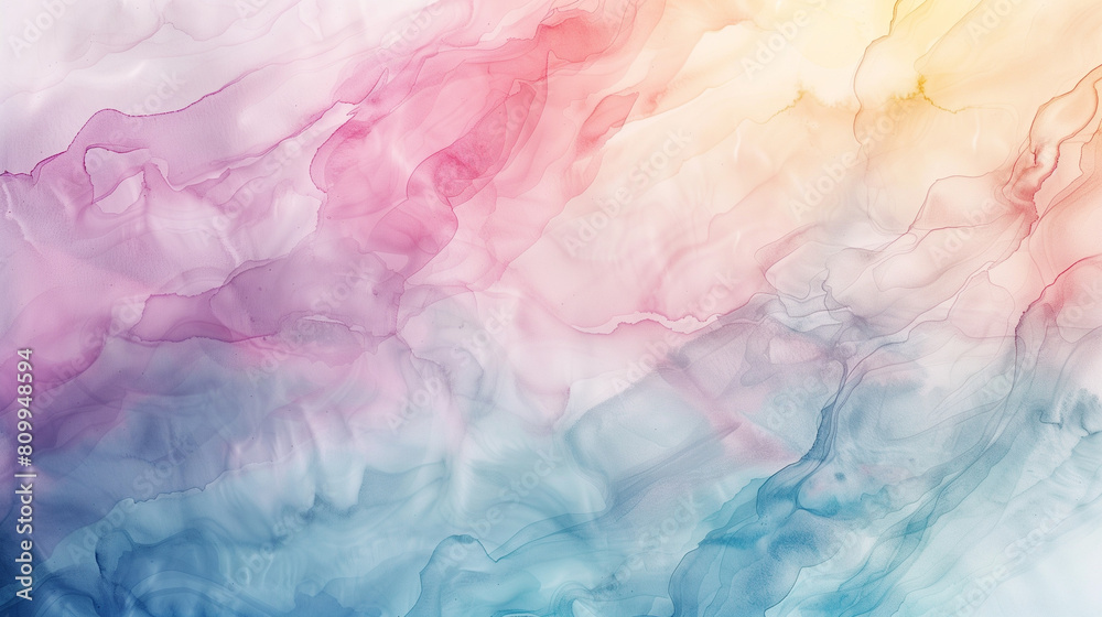 Fototapeta premium Abstract Watercolor Smoke in Pastel Colors 