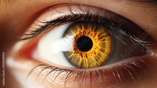 Intense Gaze: The Allure of Human Eye Close-Up