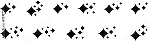 Set of sparkle star icons. Abstract sparkle icon, shine icon, clean icon, star, icon shape vector illustration. Sparkles vector