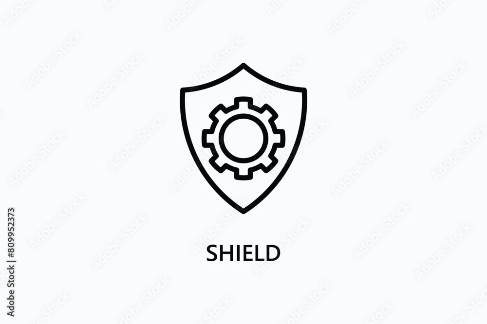 Shield Vector Icon Or Logo Illustration Shield Vector Icon Or Logo Illustration