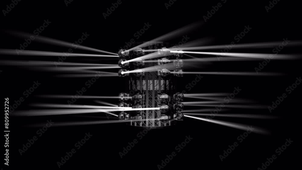 VJ Loop: Rotating Laser Ring
