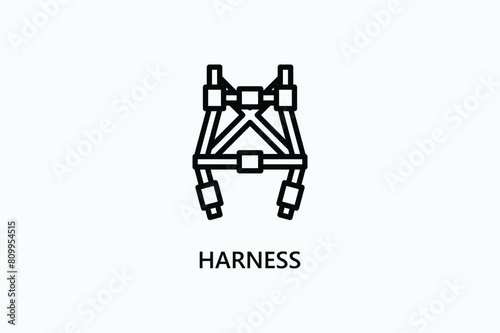 Harness Vector Icon Or Logo Illustration © sayida