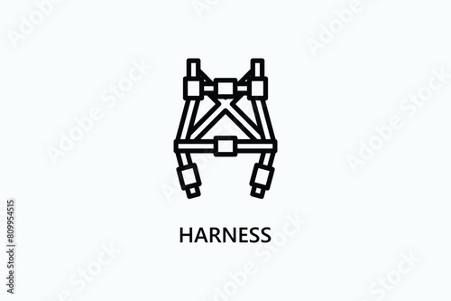 Harness Vector Icon Or Logo Illustration