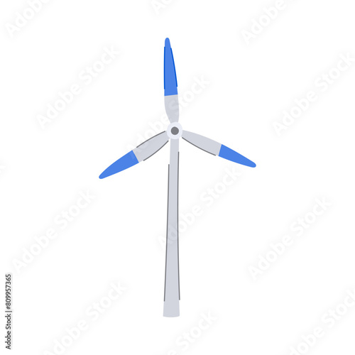 environment wind turbine cartoon. industry sustainable, green renewable, mill eco environment wind turbine sign. isolated symbol vector illustration photo