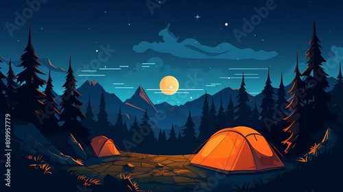 nature is best enjoyed when camping under the stars. photo