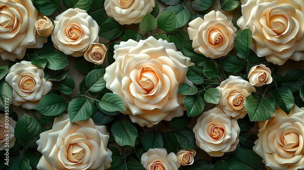 Seamless pattern with white roses copy space for text Seamless pattern with white roses copy space for text