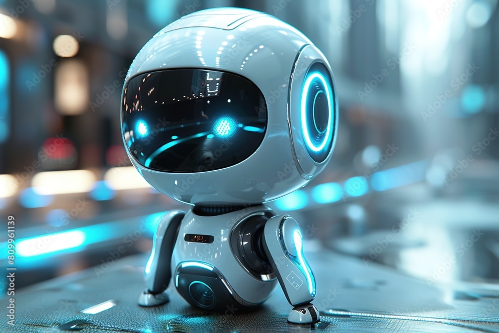 Cute AI Robot robot futuristic toy cyborg technology character machine white digital cute modern future cyber funny Cute AI Robot robot futuristic toy cyborg technology character machine white digital cute modern future cyber funny