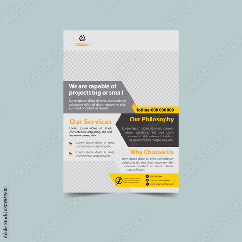 Real estate house property flyer poster template