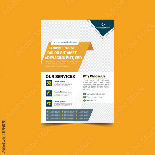 Real estate house property flyer poster template