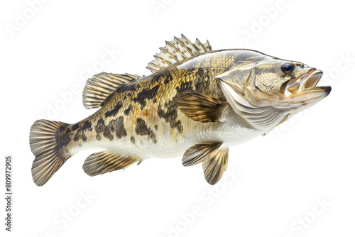 Detailed Close-Up of Largemouth Bass from North American Freshwater photo