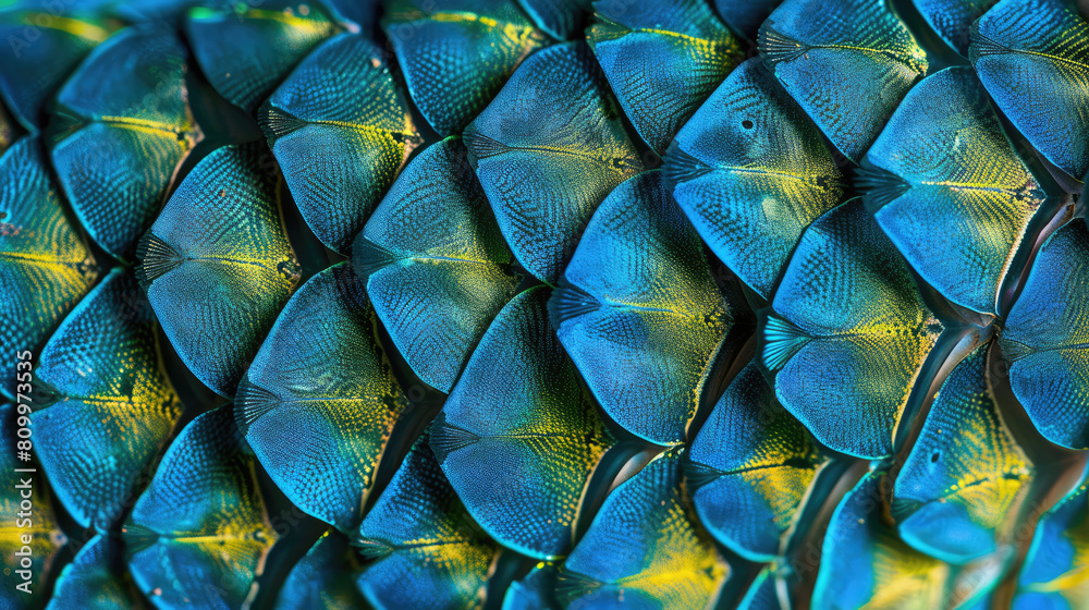 Close-up of iridescent scales. Abstract pearl background Close-up of iridescent scales. Abstract pearl background