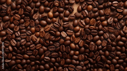 Roasted Coffee Beans  Coffee Background.