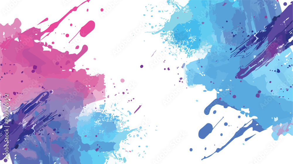 Vertical backdrop with colorful paint stains blots 