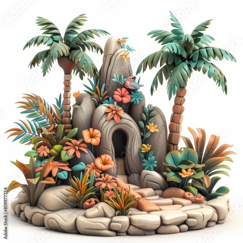 This is a photo of a beautiful tropical island