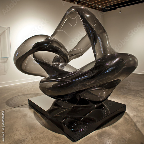 Delve into the concept of 'shape poetry' where the contours and curves of your art mimic the cadence and flow of poetic verse. Craft a composition where smooth shapes dance across the canvas, telling 