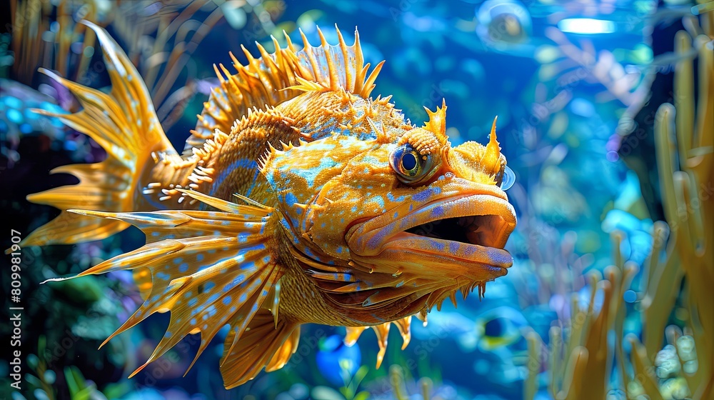 The marine world is full of wonders. This orange fish is just one example of the amazing creatures that live in the sea. The marine world is full of wonders. This orange fish is just one example of the amazing creatures that live in the sea.