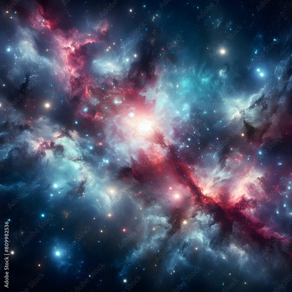 Nebula and galaxies in space. Abstract cosmos background Nebula and galaxies in space. Abstract cosmos background