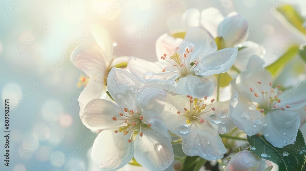 Fototapeta premium Serene spring blossom in sunlight