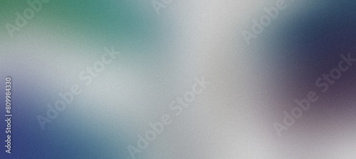 Ablue cyan green purple grey white , grainy noise grungy spray texture color gradient rough abstract retro vibe background shine bright light and glow , template empty space