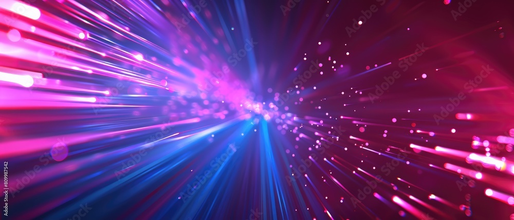 a simple red blue technology background with crimson lavender mint lines, light bursts, and a speed effect.