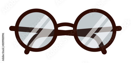 Vector glasses isolated on white background