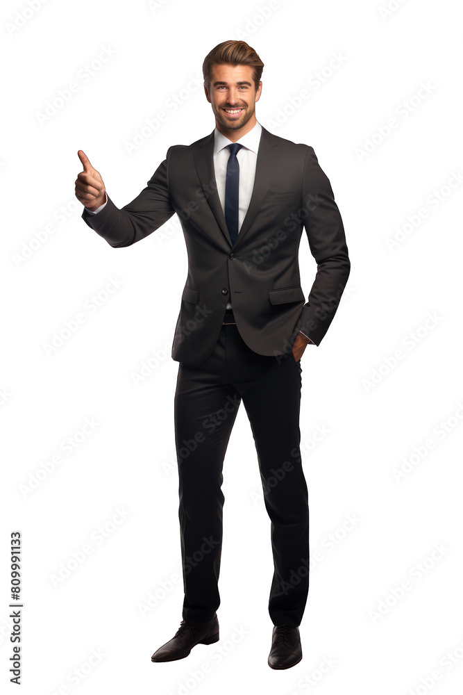 Caucasian business man in office wear isolated on transparent or white background Caucasian business man in office wear isolated on transparent or white background