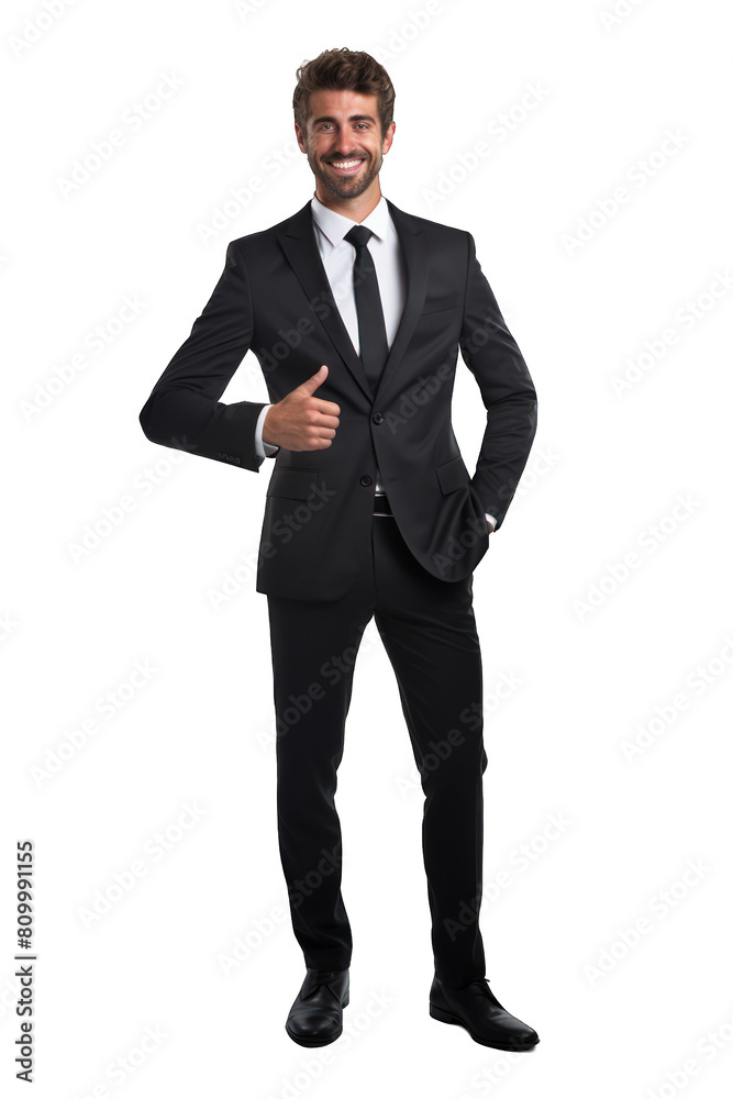 Caucasian business man in office wear isolated on transparent or white background Caucasian business man in office wear isolated on transparent or white background