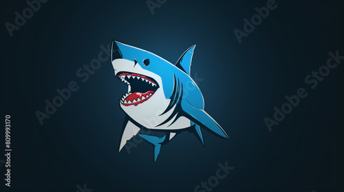 logo and icon design for shark, cartoon and illustration for sharks