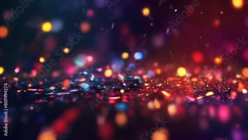 Light glittering effect particles background video	
 photo