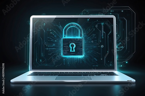 Laptop with lock Secure Screen Digital Encryption Lock