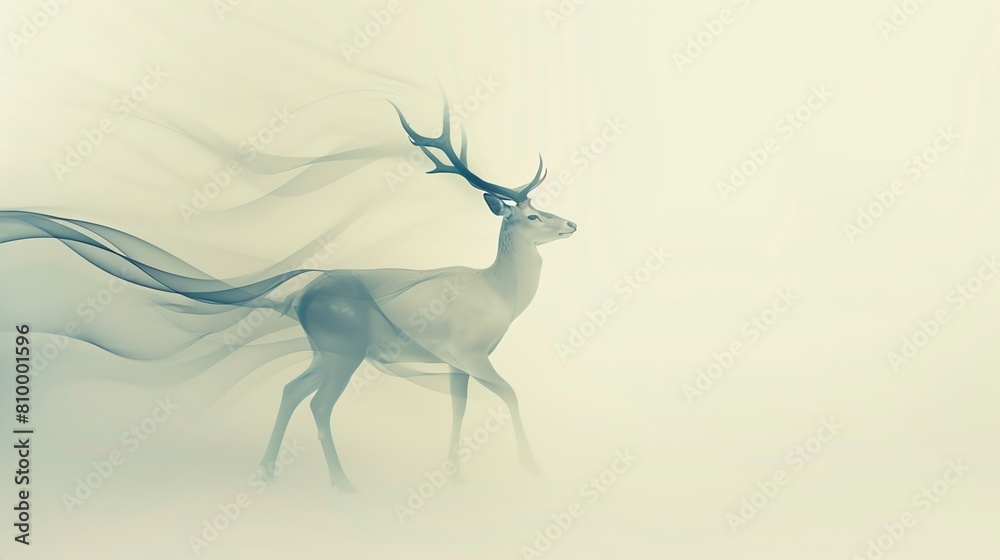Capture the essence of a graceful deer in a minimalist design Capture the essence of a graceful deer in a minimalist design