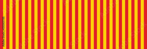 Vertical red and yellow stripes background. Seamless and repeating pattern. Editable template. Stripes diagonal pattern.  Vector illustration. eps 10 photo