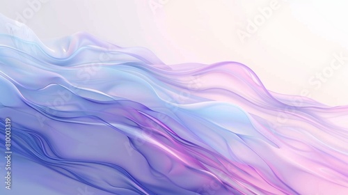 Abstract background with blue and purple waves in the style of vector presentation design, simple shapes, white background, light color theme, high resolution photography.