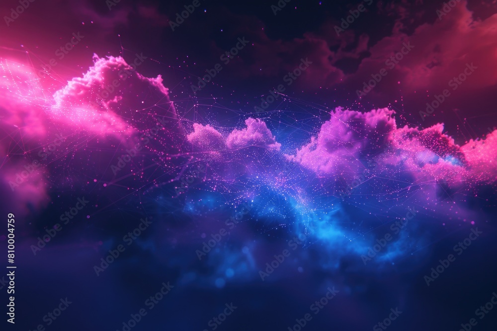 A vibrant background featuring purple and blue clouds. Ideal for various design projects
