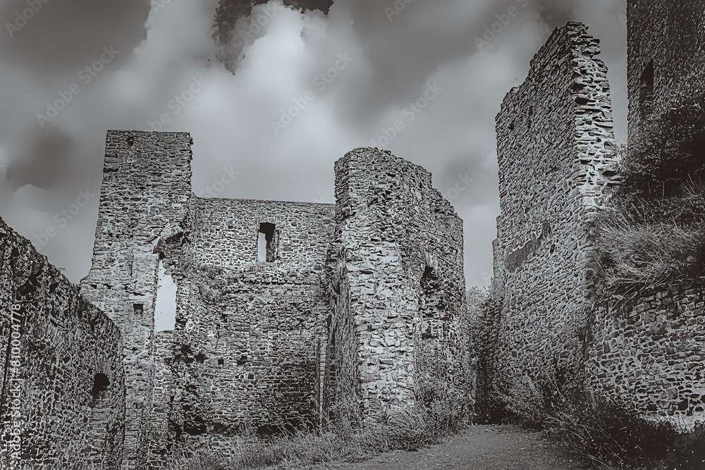 altes Gemäuer einer Burgruine
