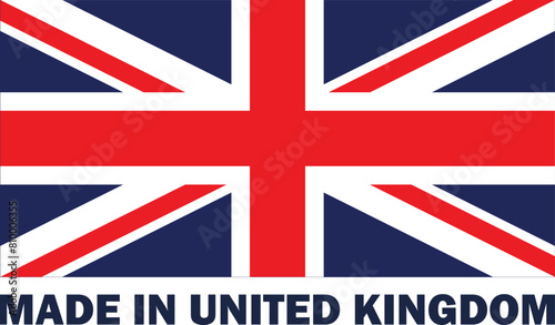 Made in UK, Made in England, Made in united Kingdom, Manufactured in Britain, Britain product icon, Made in Britain label